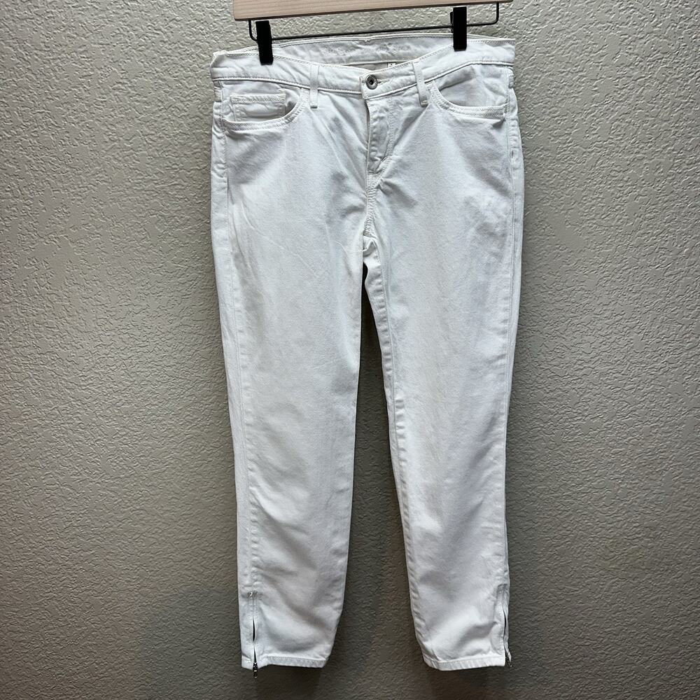 Levi’s 531 Jeans Women’s Size 8 29 White Low Skinny Flood Stretch Jeans